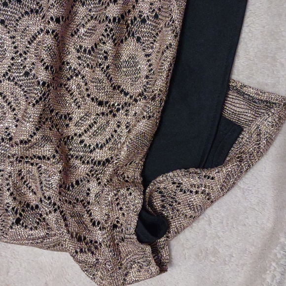 ๐ VINTAGE ๐ SHERI MARTIN NY Gold Flapper Style Dress - Picture 7 of 16